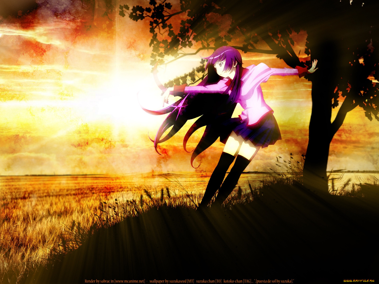 , bakemonogatari, senjougahara hitagi, , , , , , , 